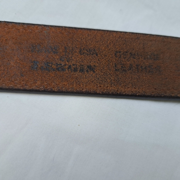 Illinois State Seal Solid Brass Award Design 1st Edition Buckle & Leather Belt - Picture 7 of 10